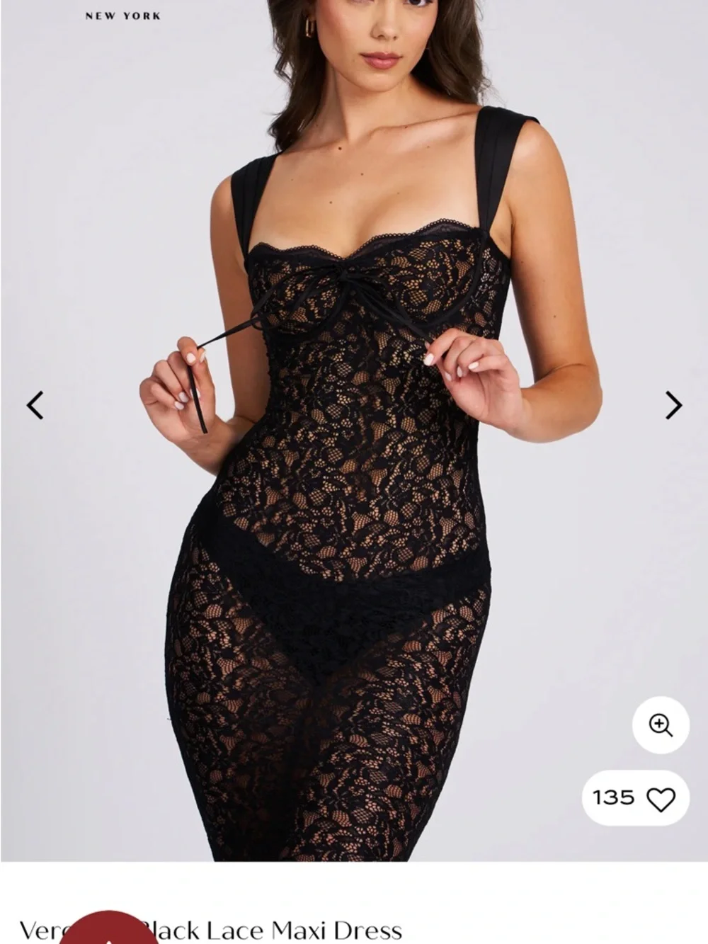 NWT! Miss Circle Veronica Lace Maxi Dress! XS!